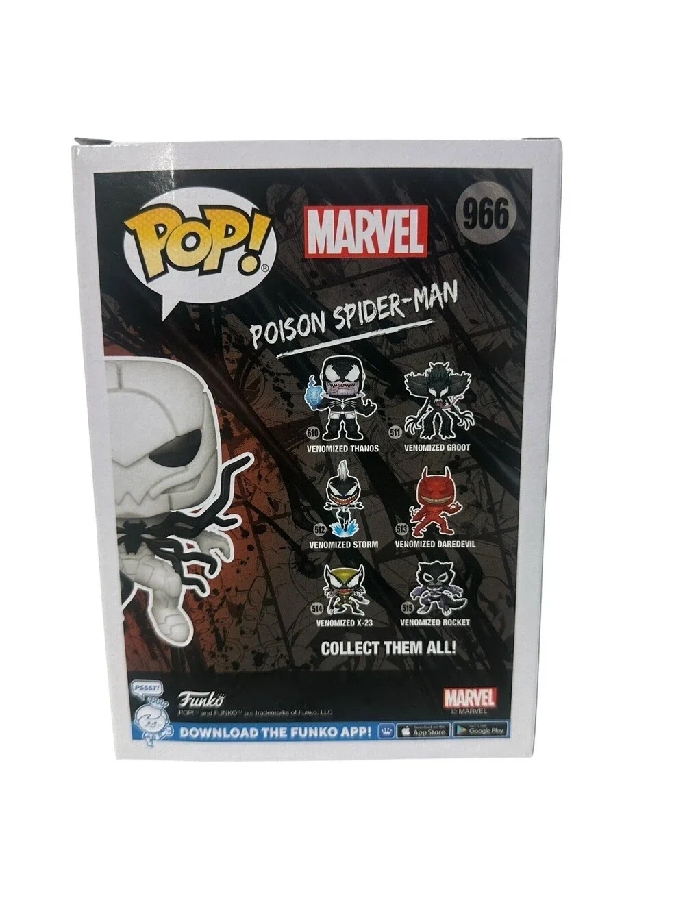 Funko Pop! Venom Poison Spider-Man Vinyl Figure White
